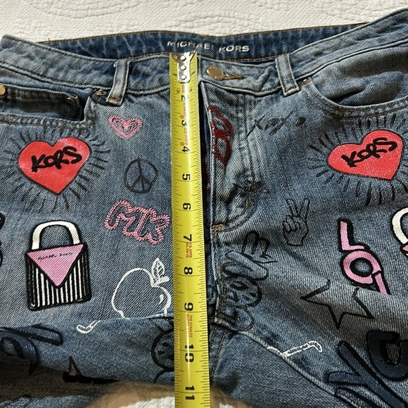 Michael Kors Limited Edition Button Fly, Flare, Crop. Size 6 - Picture 10 of 12